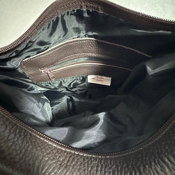 Brown Leather Fringe Western Style Shoulder Bag Purse - Picture 6 of 9